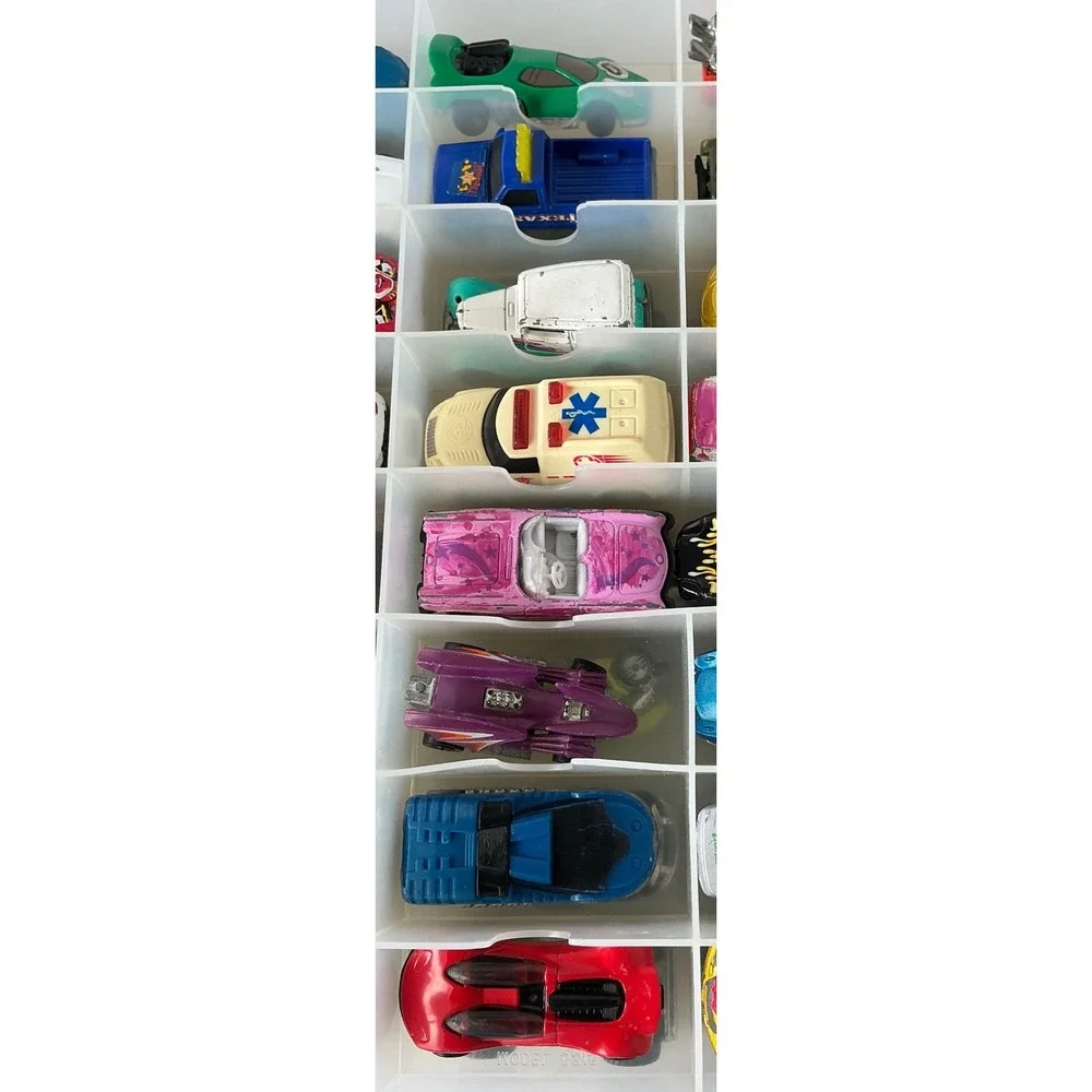 Vintage Matchbox Hot‎ Wheels Diecast Car Lot 48 Cars Carry Case Mixed Collection